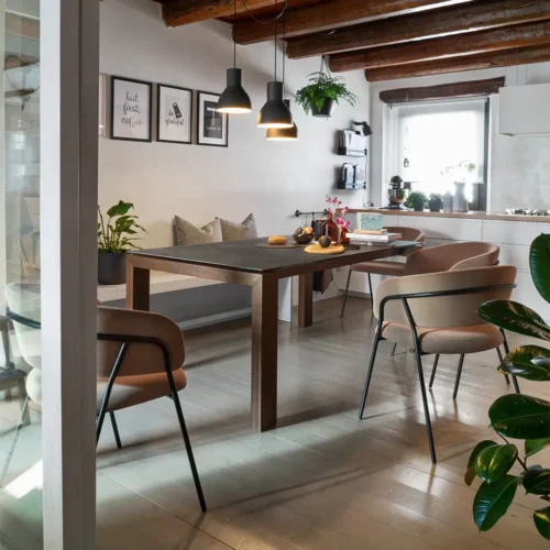 moderni klasika, interjero dizainas, klasika, elegancija, interjeras, valgomojo stalas sigma, connubia, elegant home