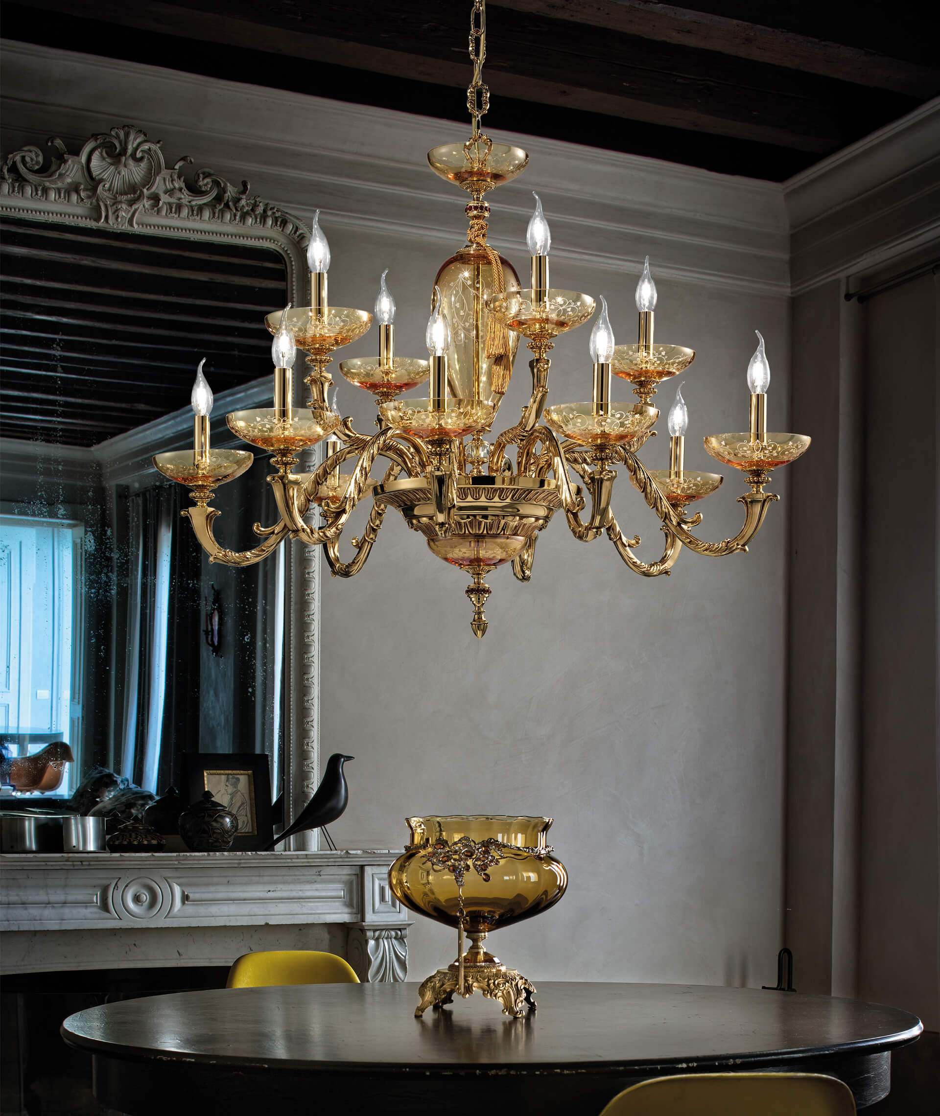 moderni klasika, interjero dizainas, klasika, elegancija, interjeras, pakabinamas sviestuvas aida l8 4 ambra, euroluce, elegant home